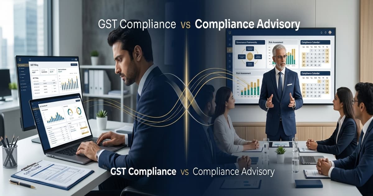 Compliance Advisory Services vs GST Compliance Services: What Businesses Actually Need